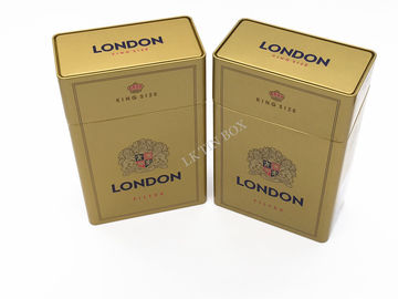 Chine Le logo fait sur commande de boîte en fer blanc de cigarette de Londres Preminum a imprimé pour l'OEM/ODM de 10 paquets fournisseur