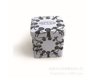 Chine Catégorie comestible empaquetant la boîte rectangulaire de bidon avec adapté aux besoins du client imprimé pour le thé fournisseur
