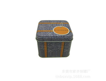 Chine Petites boîtes adaptées aux besoins du client d'emballage de détail de boîte de bidon de sucrerie en métal de forme carrée colorée fournisseur