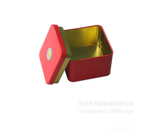 Chine Boîtes carrées de bidon de cadeau pour des conteneurs de chariot de thé avec la boîte d'écouteur de couvercle fournisseur