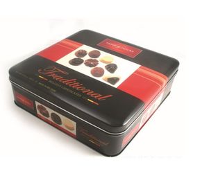 Chine Boîte adaptée aux besoins du client promotionnelle de bidon de chocolat de boîte de bidon de place en métal de fantaisie de Desgin avec emboutir le LOGO fournisseur
