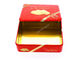 Boîte rectangulaire bleue de bidon de Noël pour des promotions de cadeau de biscuit de chocolat fournisseur
