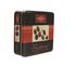 Boîte adaptée aux besoins du client promotionnelle de bidon de chocolat de boîte de bidon de place en métal de fantaisie de Desgin avec emboutir le LOGO fournisseur