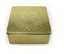 Boîte carrée de fantaisie de bidon en métal pour la boîte de bidon d'emballage de nourriture et de cadeau avec graver adapté aux besoins du client de logo fournisseur
