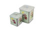 Nouvelle boîte de bidon de Matel de place de modèle de fleur avec les boîtes décoratives adaptées aux besoins du client par fantaisie de bidon de conception fournisseur