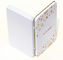 Boîte de support de bidon de maquillage de boîte de bidon/en fer blanc rectangulaire articulée avec le logo de relief fournisseur