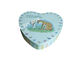 Boîte en fer blanc de sucrerie en forme de coeur de mariage avec le couvercle de relief, bonbon dur en bidons fournisseur