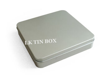 Chine Petite boîte carrée simple de bidon en métal avec graver fournisseur