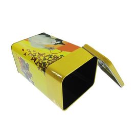Chine L'étain de cru enferme dans une boîte la boîte en fer blanc ronde de bidon de boîte de bidon de boîtes de bidon de boîte décorative rectangulaire à pain fournisseur