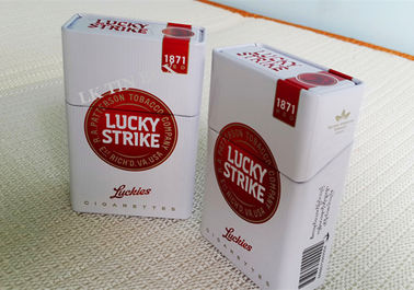 Chine Boîte en fer blanc articulée par coutume de cigarette de tabac de BATTE de couvercle avec graver pour en refief le paquet dur fournisseur