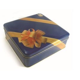 Chine Boîtes de boîte de bidon de place de modèle de fleur de ruban d'impression/boîte d'emballage de bidon de Matel biscuit de bonbon pour la sucrerie/chocolat fournisseur