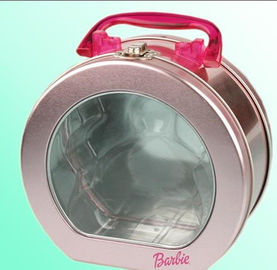 Chine Petite boîte ronde de bidon de repas scolaire avec la fenêtre de PVC, récipients de gamelle fournisseur