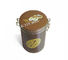 Le biscuit de couvercle de fil en métal étame la boîte ronde noire mate vide de bidon pour le thé/café fournisseur