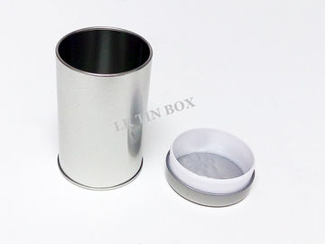 Emballage de bidon de thé en métal avec le couvercle en caoutchouc en plastique intérieur, boîte de rangement de thé de bidon fournisseur
