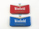 Porte-cigarettes de porte-cigarettes en métal de boîte en fer blanc de cigarette de qualité de Winfield avec l'allumeur fournisseur