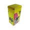 L'étain de cru enferme dans une boîte la boîte en fer blanc ronde de bidon de boîte de bidon de boîtes de bidon de boîte décorative rectangulaire à pain fournisseur