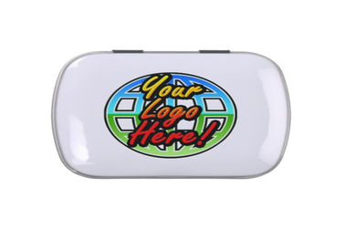 Le logo fait sur commande a imprimé boîte ovale de bidon de sucrerie de catégorie comestible de la boîte 150g de bidon en métal la petite fournisseur