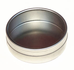 boîte ronde de bidon de pot de bougie en métal rond de fantaisie de boîte en fer blanc de promotion avec la fenêtre claire fournisseur