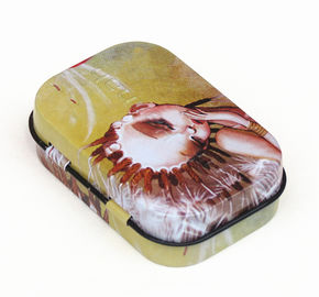 Le client a articulé le chocolat de cadeau de boîte de bidon de couvercle/la sucrerie rectangulaires biscuit de biscuit fournisseur