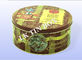 Boîte-cadeau ronde de gâteau de Noël grande avec la copie adaptée aux besoins du client de logo fournisseur